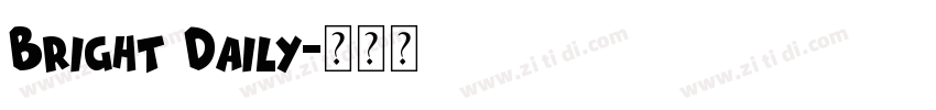 Bright Daily字体转换